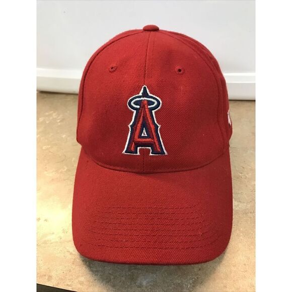 Outdoor Cap Anaheim Angels Red Sports Hat Strap back Adjust Team MLB Wool Blend - Picture 3 of 8